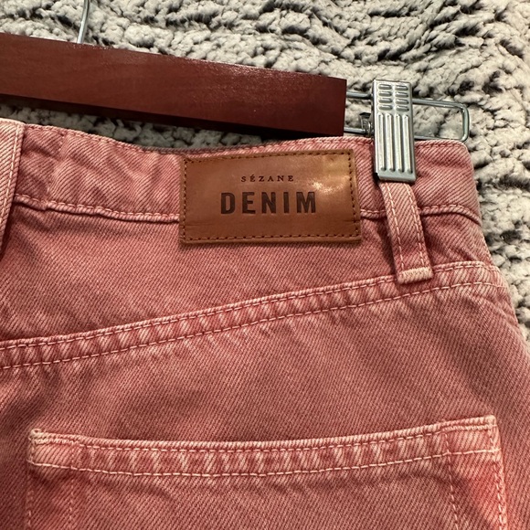 Sezane Brut Sexy Pink Jeans High-Waisted - Picture 4 of 5